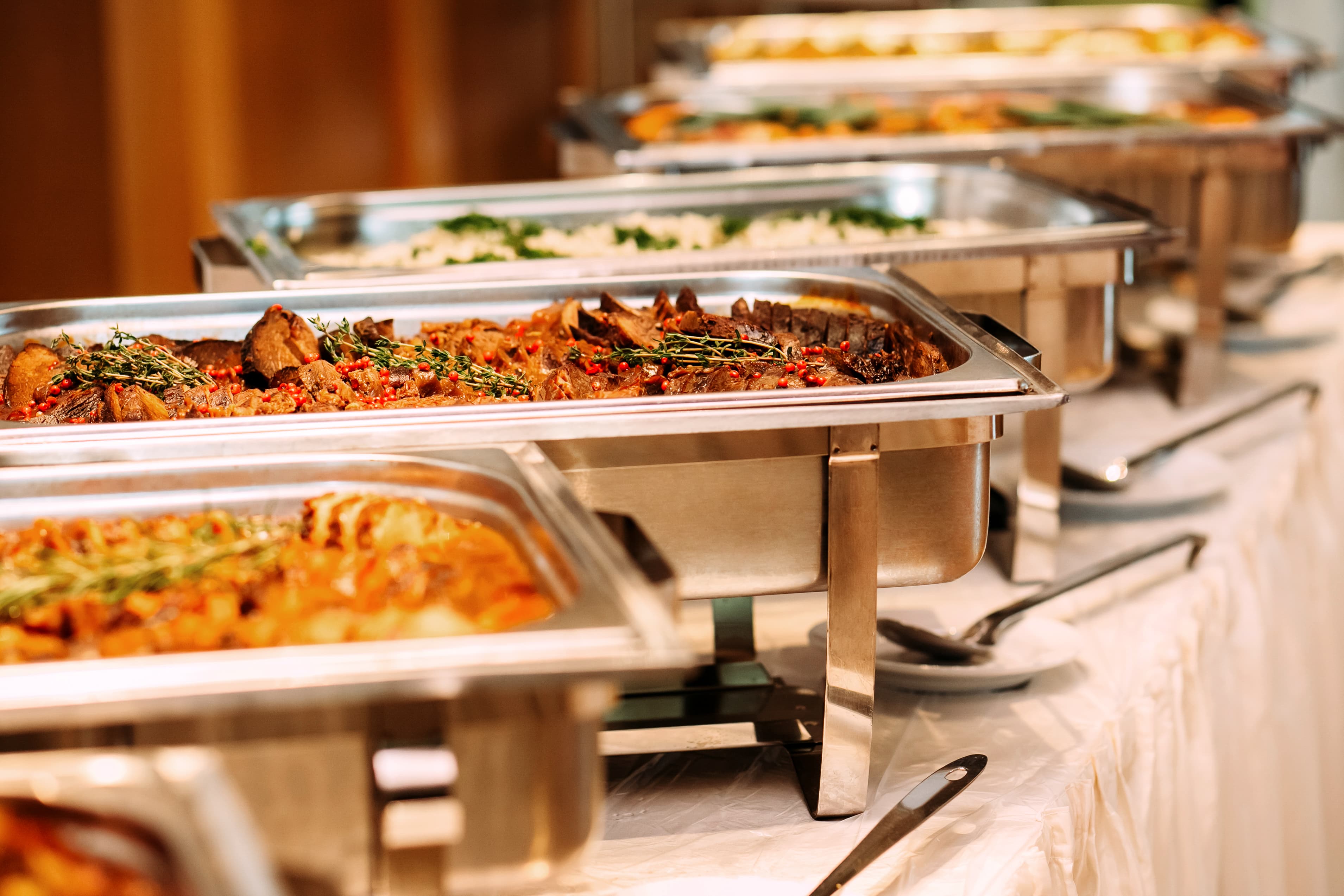 Image representing Catering service with an inviting and professional catering setup